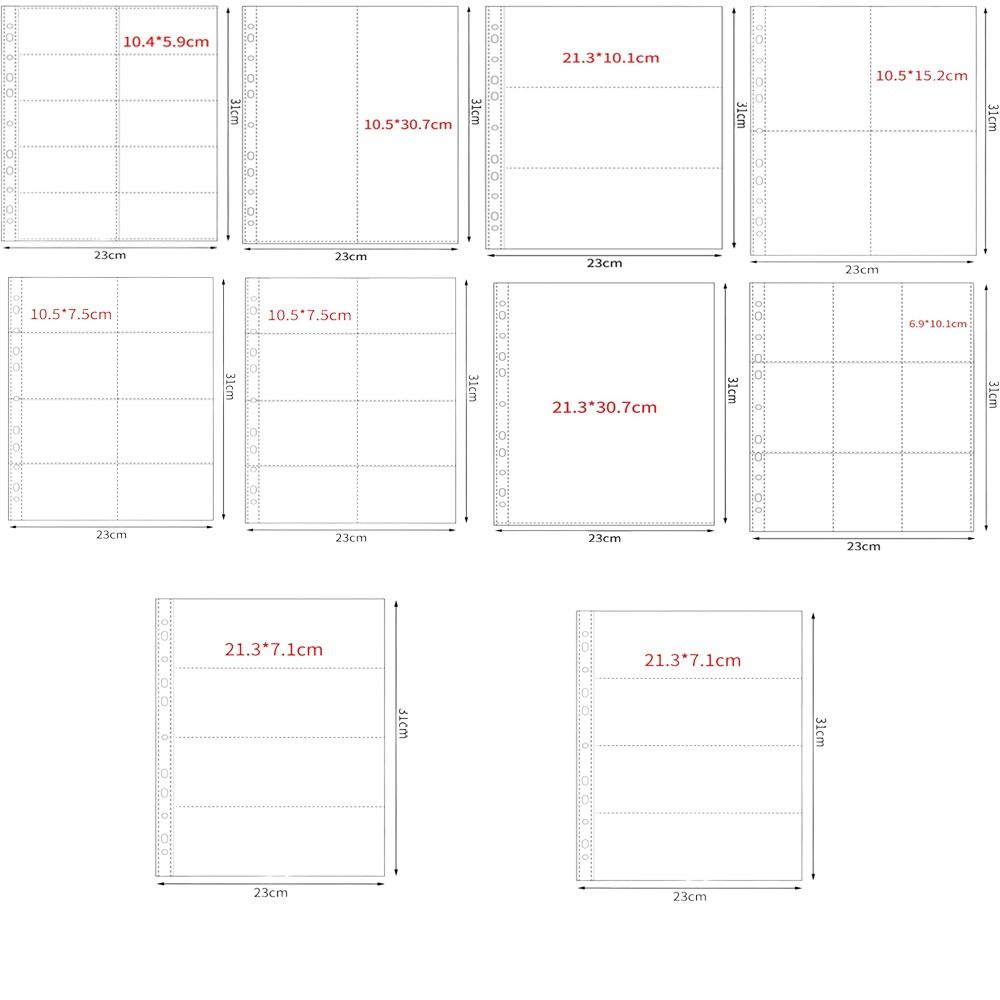 Card Index Box - Sampul Kartu Multi Kantong A4 Binder
