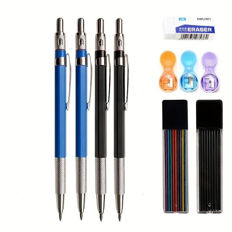 Pensil mekanik 2.0mm Set hitam - Staedtler Pencil Lumocolor ulasan dan harga